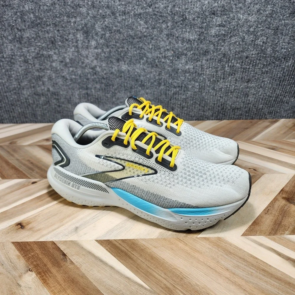 Brooks Glycerin GTS 21 Mens Size 12 D Grey Running Shoes Comfort Sneakers
